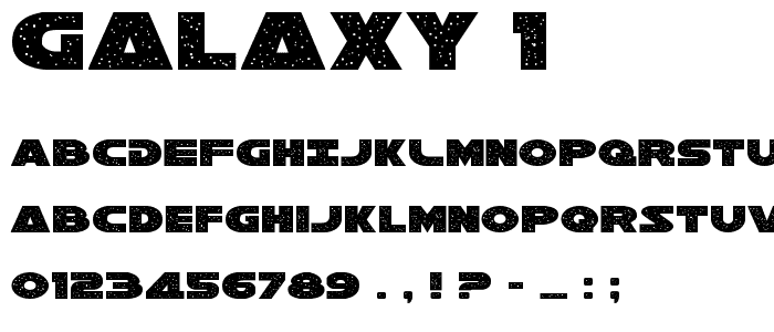 Galaxy 1 font